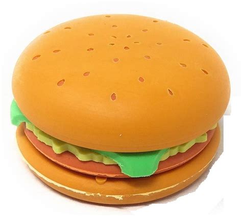 Flipkart.com | Parteet New Burger Shape Eraser for Kids Non-Toxic Eraser