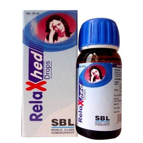 SBL Relaxhed Homeopathic Drops for Migraine, Headache. 30ml – Homeomart