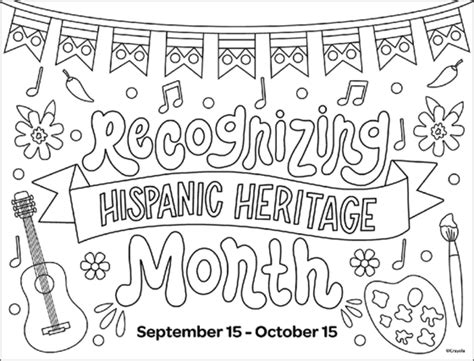 Coloring Sheets For Hispanic Heritage Month