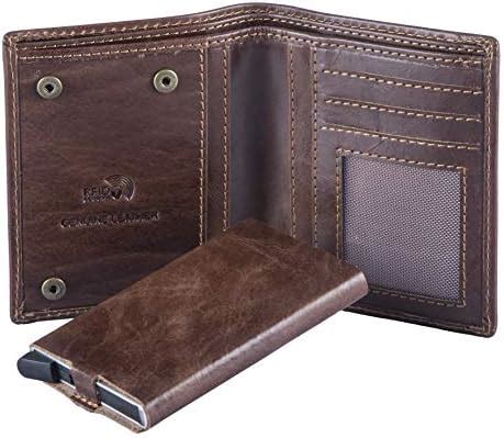 Buy HIDE & SKIN Manchester Genuine Leather Wallet with Detachable Card ...