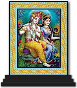 Vprint Radha Krishna Car Dashboard idols Figurine Showpiece Decorative ...