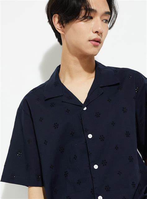 Buy URB_N Men Schiffli Resort Shirt Online at just Rs. 999.0 ...