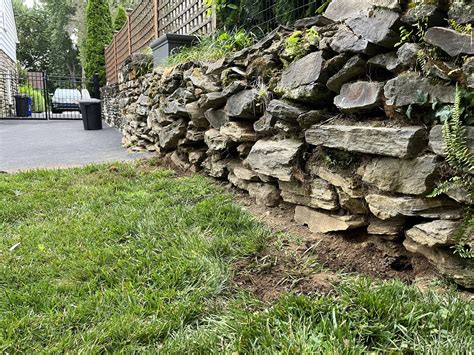 Dry Stack Stone Wall