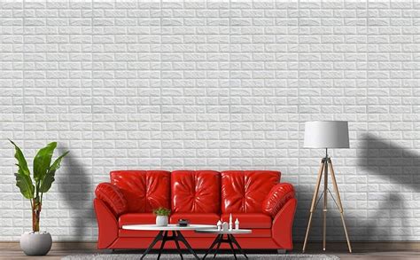 3D White Brick Wallpaper for Wall PE Foam Wall Stickers Self Adhesive ...