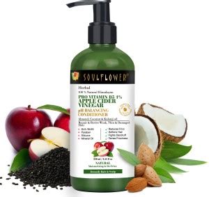 Soulflower Apple Cider Vinegar, Pro-Vitamin B5 Conditioner For Repair ...