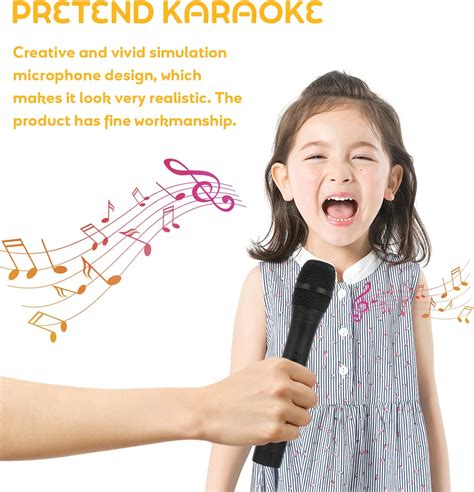 Buy NUOBESTY Toy Microphone Kids Pretend Microphone Toy Plastic ...