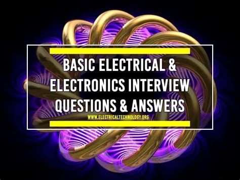 Basic Electrical Questions and Answers 的图像结果