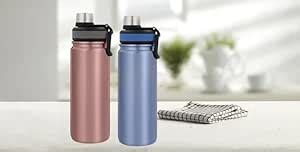 KRUPASADHYA Coco Bottle Sports Sipper Water Bottle with Spout Lid ...