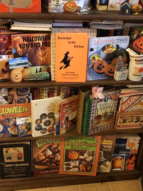 Spooky Halloween Bookshelf Decor