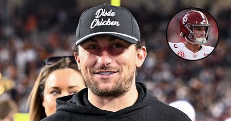 Johnny Manziel congratulates Ty Simpson on-field after Alabama win vs ...