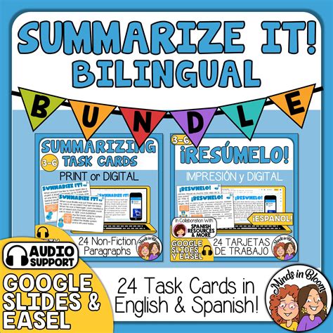Summarizing - Bilingual MINI BUNDLE (Both English & Spanish Versions ...