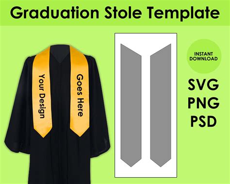 Image result for DIY Graduation Stole Pattern