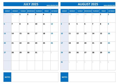 July 2025 calendar -Calendar.best
