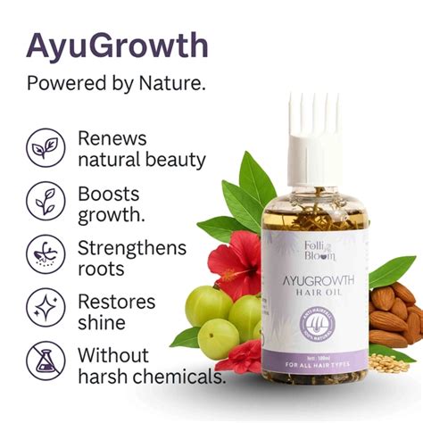 AyuGrowth Ayurvedic Hair Oil for Hair Fall & Hair Growth