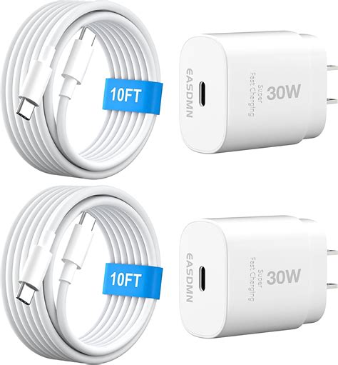 30W USB C i Phone 16 15 Charger Fast Charging, 2PACK Wall Charger for iPhone 16 15 Pro Max ...
