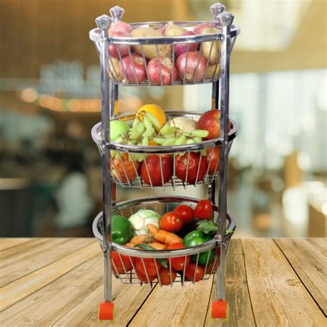 MOHREE™ Vegetable Basket for Kitchen, Onion Potato Rack for Kitchen ...