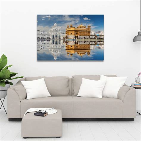 Sticky Picky Sikh Gurdwara Golden Temple Canvas Unframed Painting ...