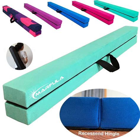 MARFULA 8 Ft Gymnastic Balance Beam Wood Folding Balance Beam ...