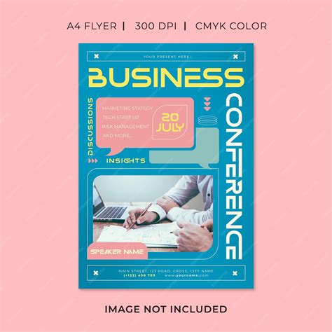 Business conference flyer | Premium Vector