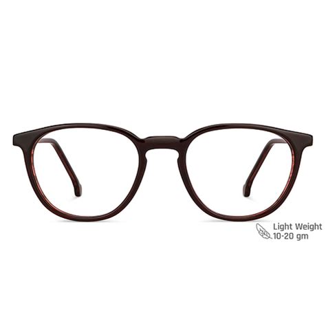 Buy Brown Transparent Brown Full Rim Round Vincent Chase Classic ...