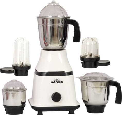 LEEFTAN GANGA Mixer Juicer Grinder Powerful Motor with 5 Jars 1 Large ...