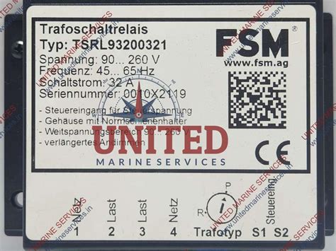 FSM TSRL93200321 TRANSFORMER SWITCHING RELAY | United Marine Services