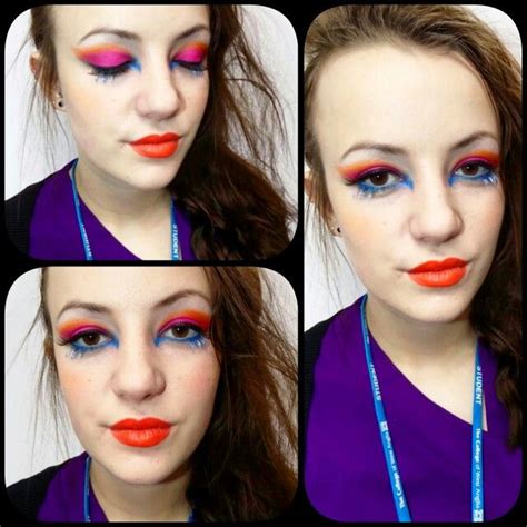 Image result for Bright Color Makeup Tutorial