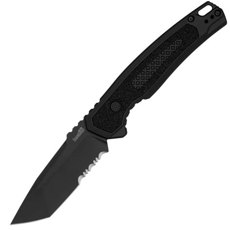 Kershaw Automatic Launch 16 Knife Button Lock Black Aluminum CPM-M4 Bl ...