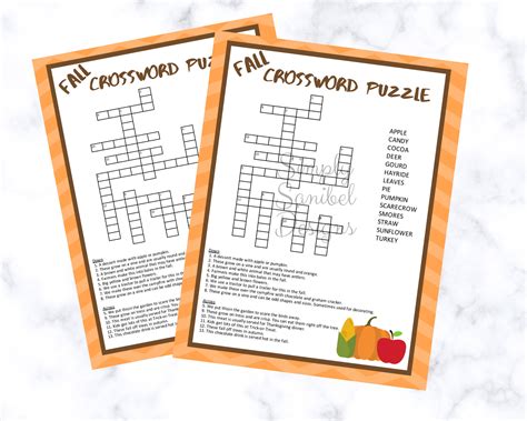 Harvest Crossword - Free Printable Crosswords
