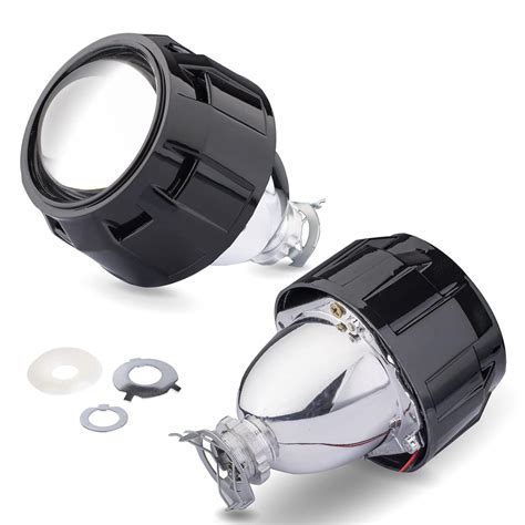 YUFANYA 2.5"Mini Projector Lens Lhd Bi-Xenon Projector Lens With Black ...