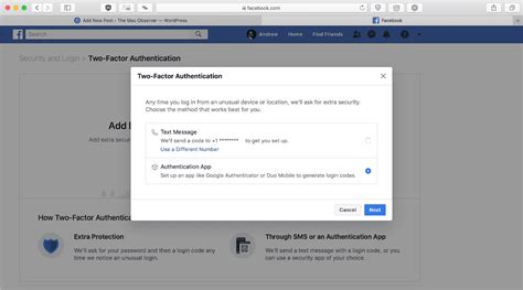 Image result for Facebook Two-Factor Authentication Code