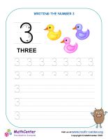 Writing number 2 | Worksheets | Math Center
