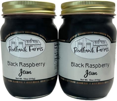 Amazon.com: Redhawk Farms Black Raspberry Jam - Slowcooked All Natural ...