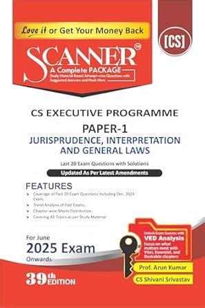 Jurisprudence, Interpretation and General Laws (Paper 1 | CS Executive ...