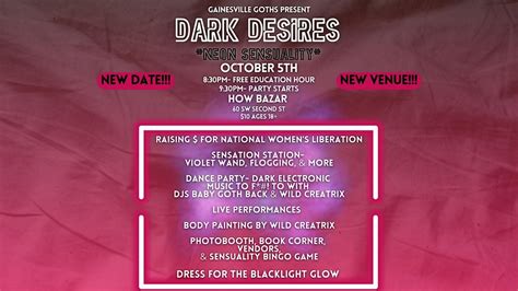Dark Desires- Neon Sensuality, The Midnight Underground, Gainesville ...