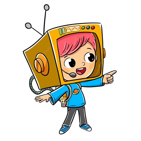 Boy dressed as an astronaut with cardboard | Premium Vector