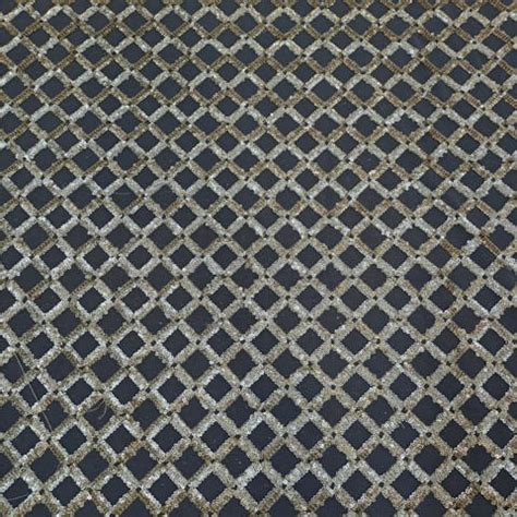 Gold Color Net Embroidered Fabric