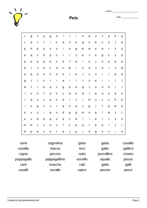 Image result for Fun Italian Worksheets