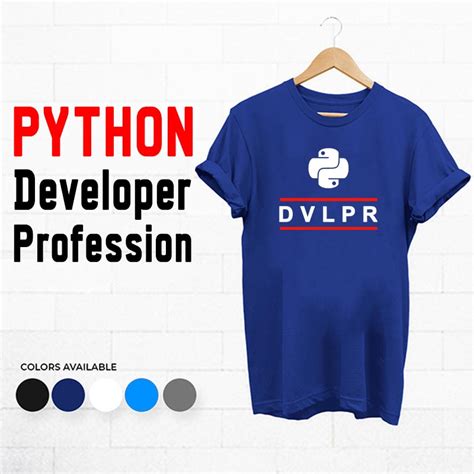 Python Programming Profession T-shirts for Men - TEEZ.in