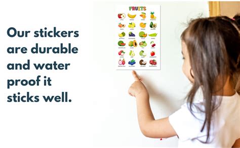 Buy Thinking how Fruits Wall Sticker Chart for Kids Bedroom Wall Decor ...