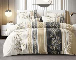 Buy John Usa 400 TC Heavy Cotton Feel Bedsheet King Size | 108 x 108 ...