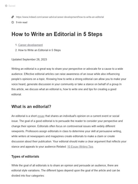 Image result for How to Editorial