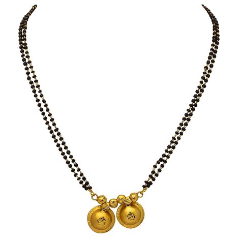 Jewar Mandi Gold Plated South Indian Mangalsutra Pendant 24 Inch ...