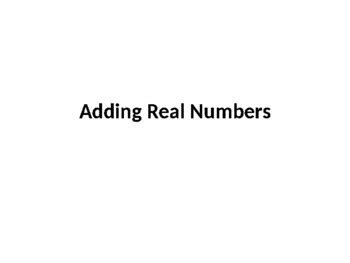 Image result for Adding Real Number