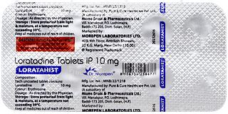 Loratahist 10 Mg Tablet 10 - Uses, Side Effects, Dosage, Price | Truemeds