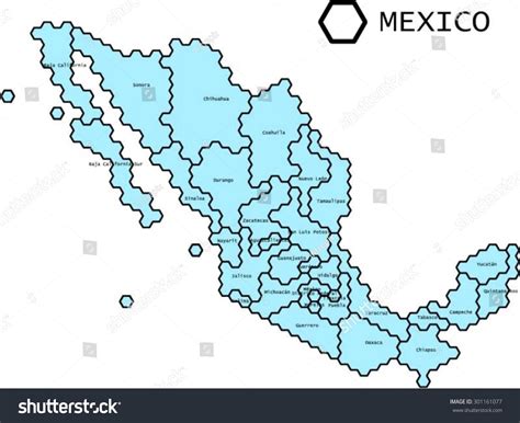 Labeled Map Of Mexico With States, Cities & Capital