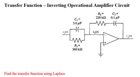 Image result for Inverting Amplifier Transfer Function