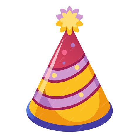 Birthday party hat vector illustration | Premium AI-generated vector