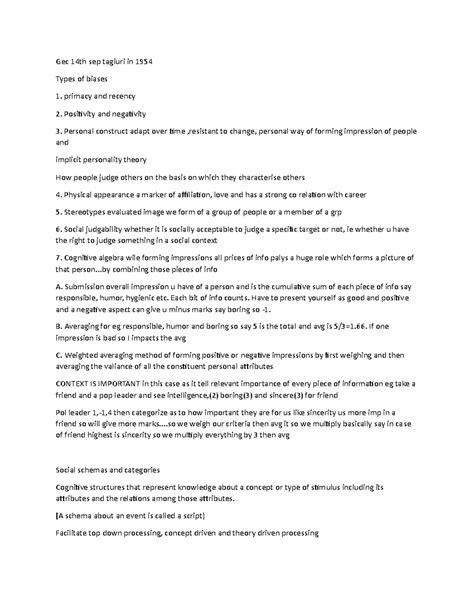 Gec sem 3 - gec 3rd sem basics of social psychology - Gec 14th sep ...