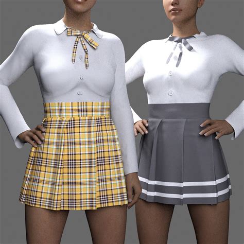 MS High School Uniform (G8F and G9) - Daz Content by MavisSky